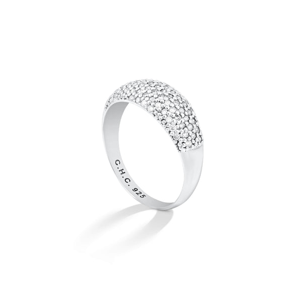 Dome Ring with Pave Diamonds | CHC FINE JEWELRY