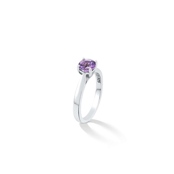 6mm Natural Gemstone Solitaire Ring | CHC FINE JEWELRY
