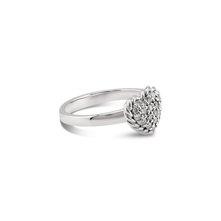 Diamond Heart Ring featuring natural diamonds CHC Fine Jewelry