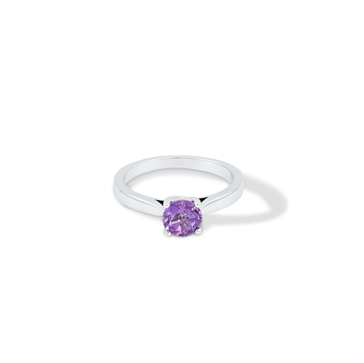 6mm Natural Gemstone Solitaire Ring | CHC FINE JEWELRY