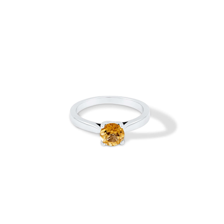 6mm Natural Gemstone Solitaire Ring | CHC FINE JEWELRY