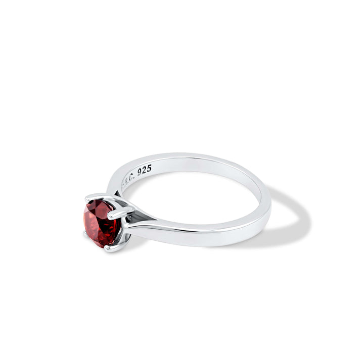 6mm Natural Gemstone Solitaire Ring | CHC FINE JEWELRY