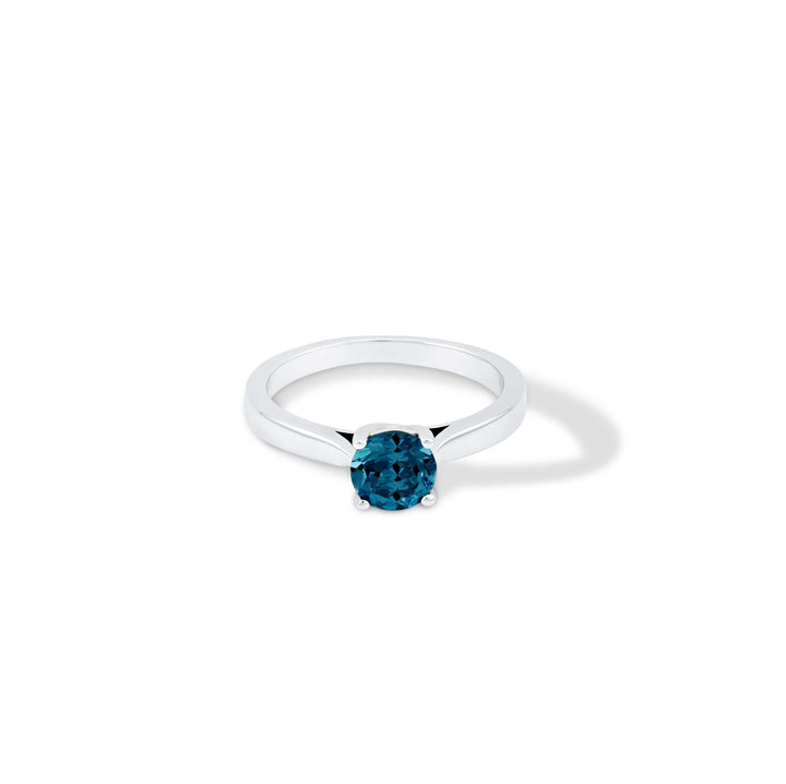 6mm Natural Gemstone Solitaire Ring | CHC FINE JEWELRY